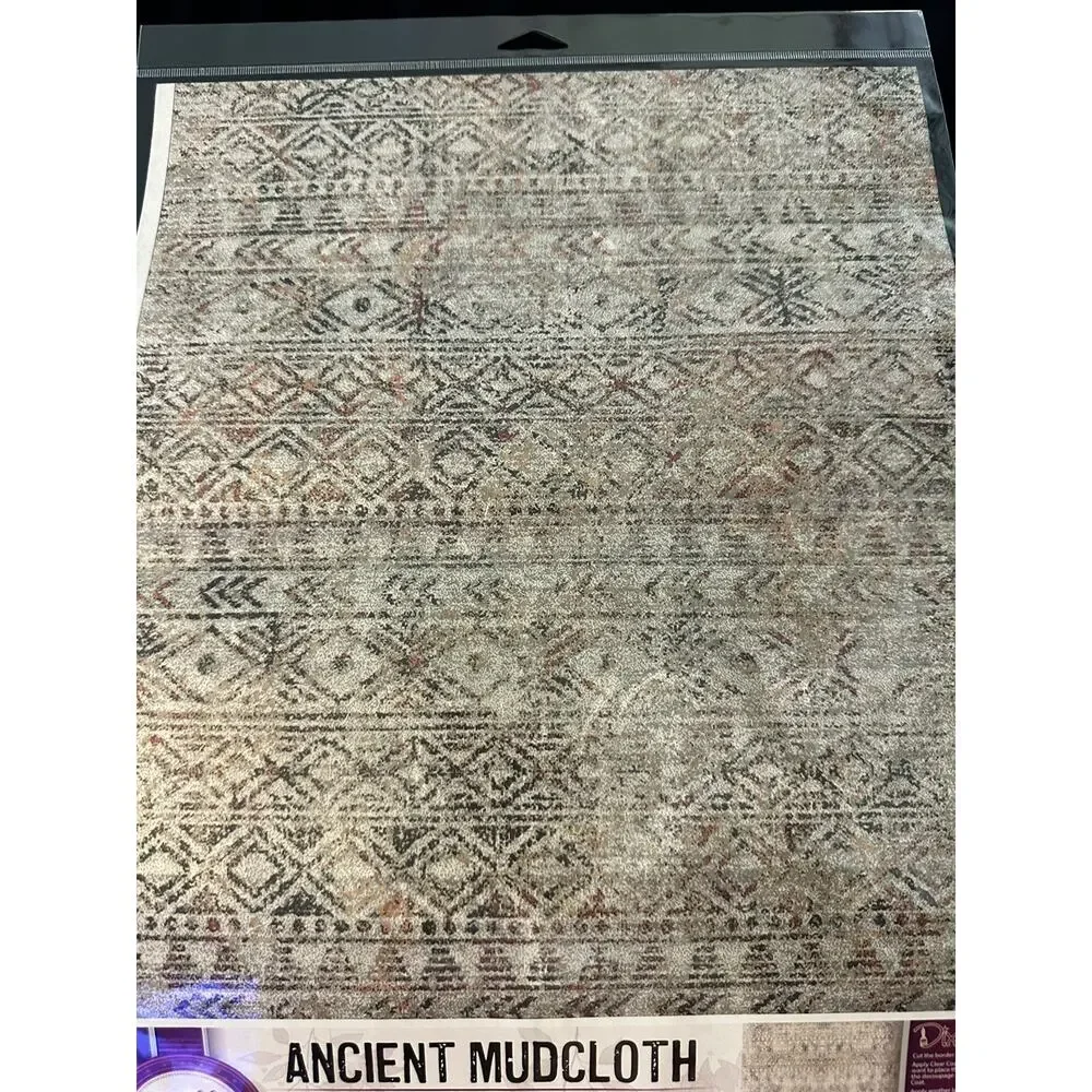 New Sealed Belles & Whistles Ancient Mudcloth Decoupage Rice Paper 23.375x33.12”